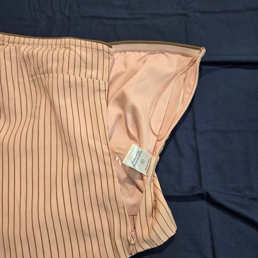 NWOT Blue Blush Pinstripe Pink Bandeau Top Size S Preppy Old Money - Picture 9 of 12